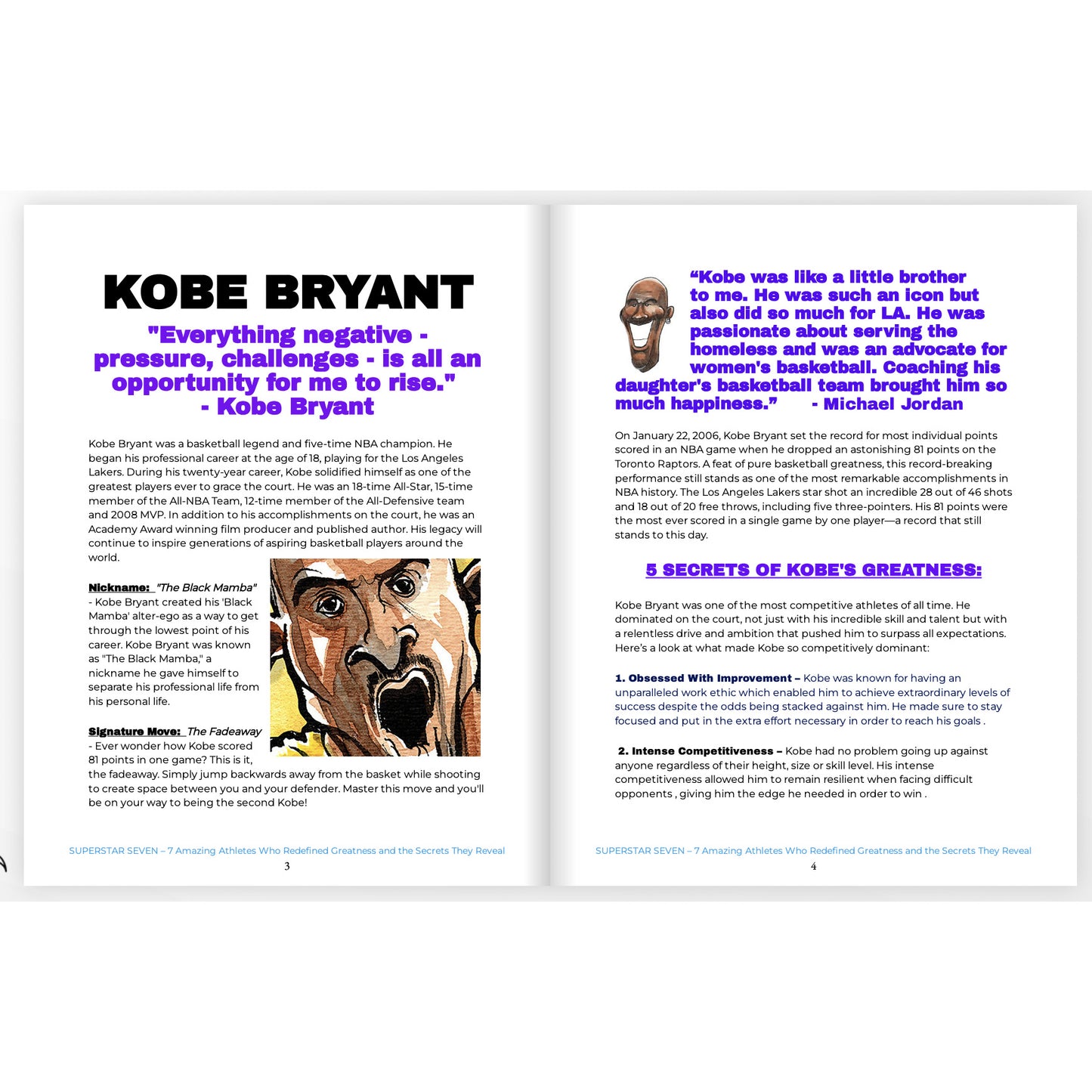 SUPERSTAR SEVEN: 7 Amazing Athletes and the Sports Secrets They Reveal (36 Pages)