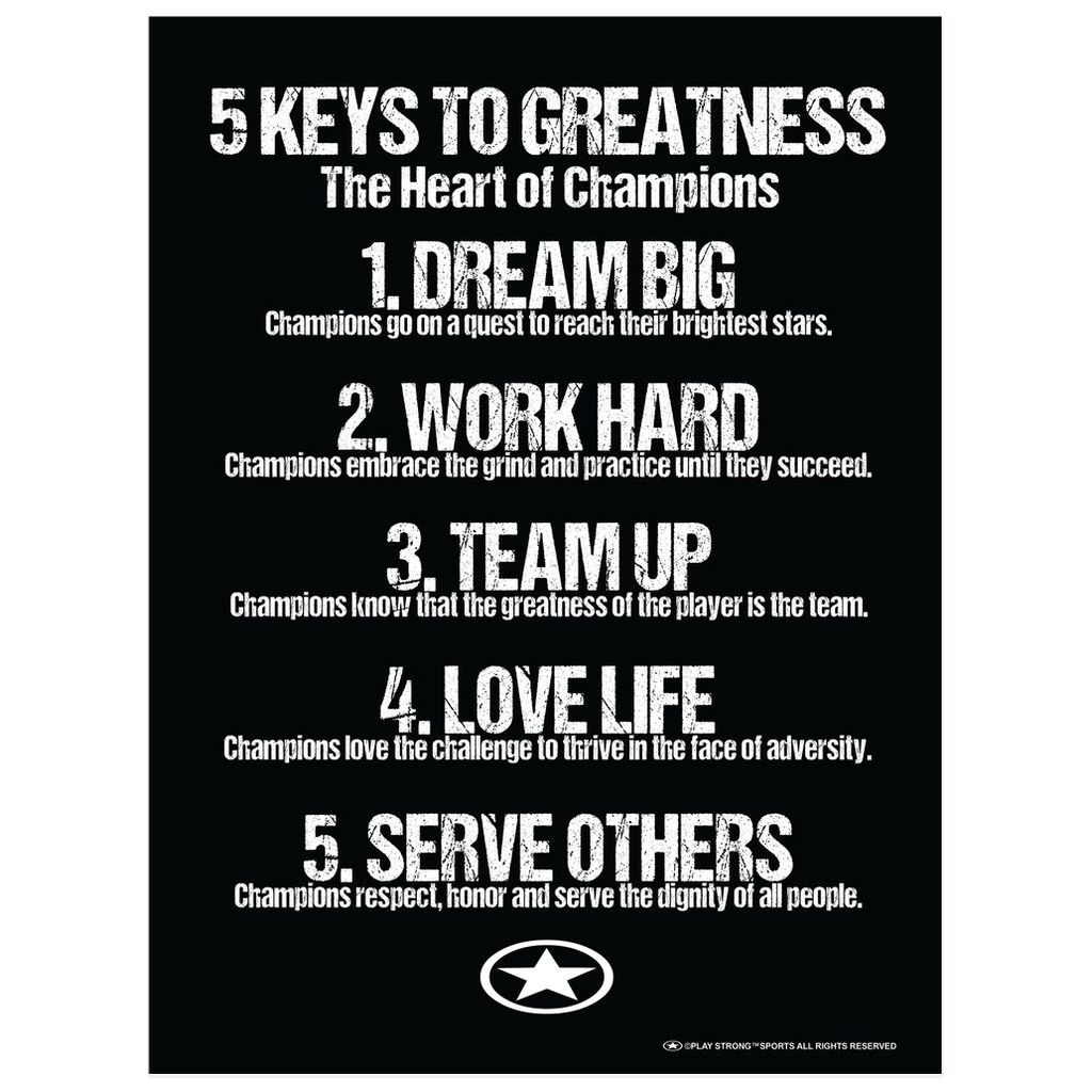 5 KEYS TO GREATNESS Poster