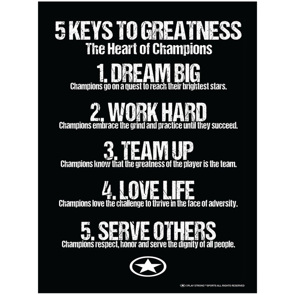 5 KEYS TO GREATNESS Poster