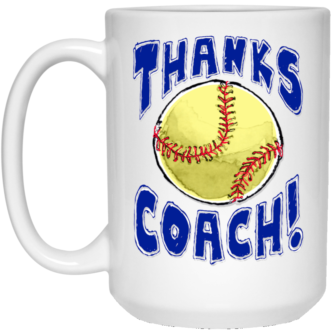 Thanks Coach! 15 oz. White Mug