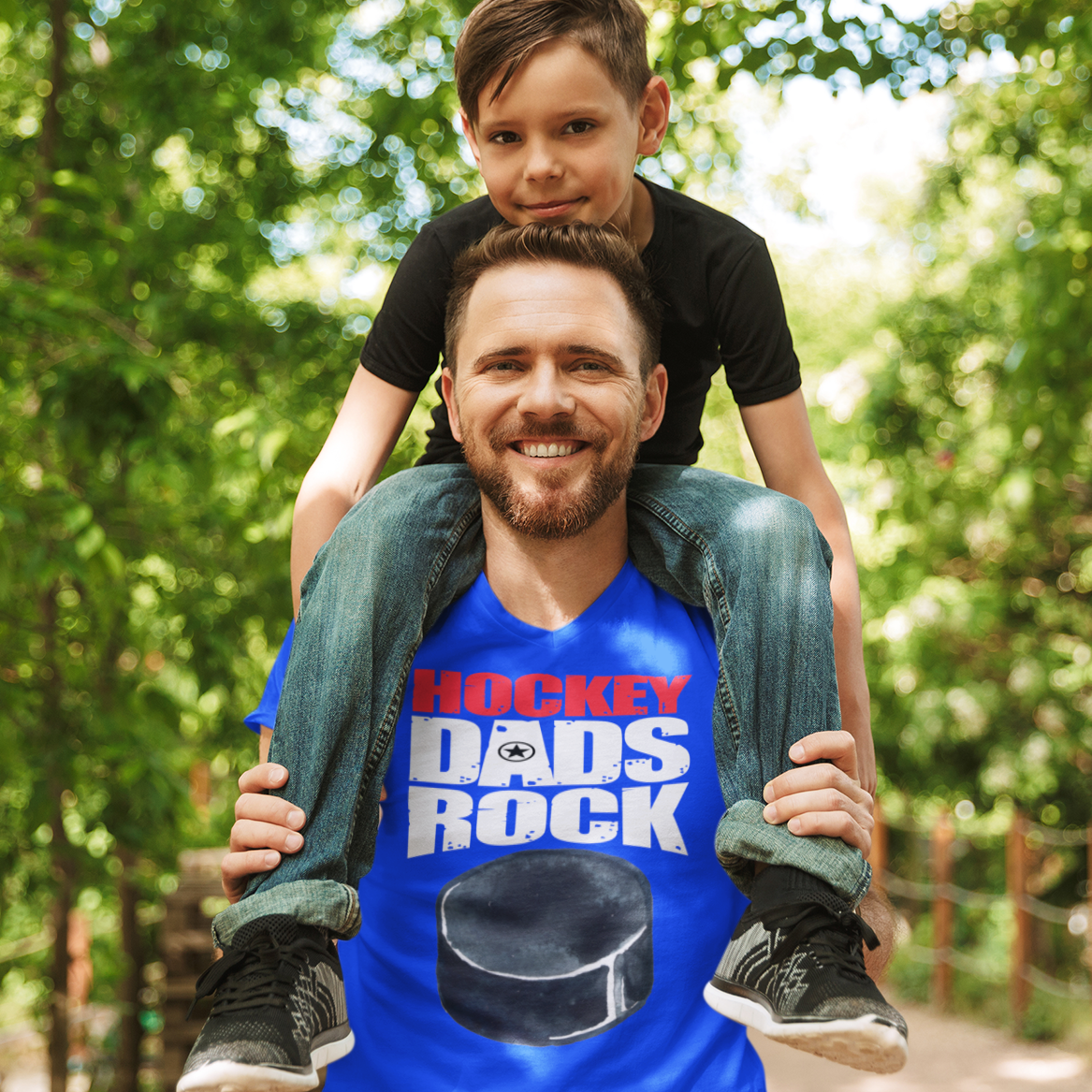 HOCKEY DADS ROCK! Premium MEN'S Tee