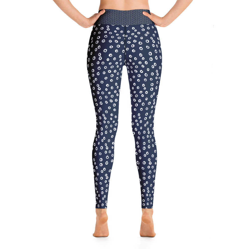 Blue Circles Yoga Leggings