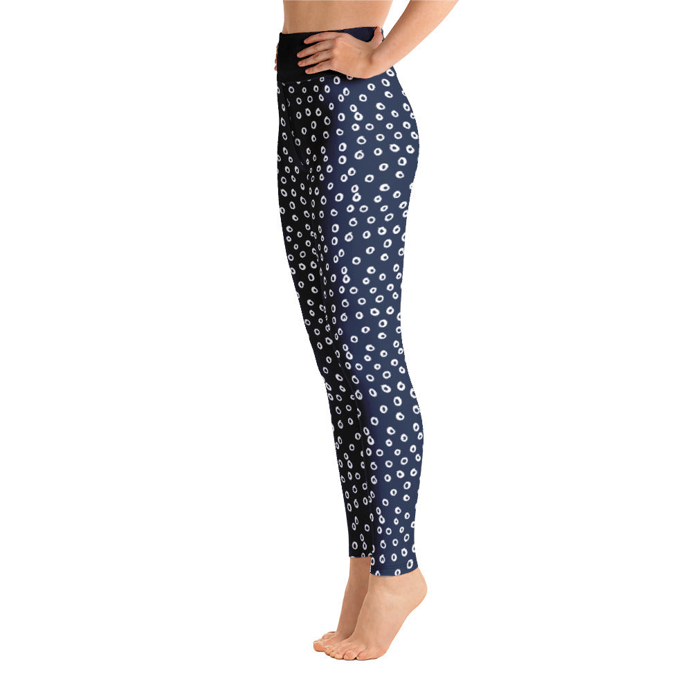 Blue Circles Yoga Leggings