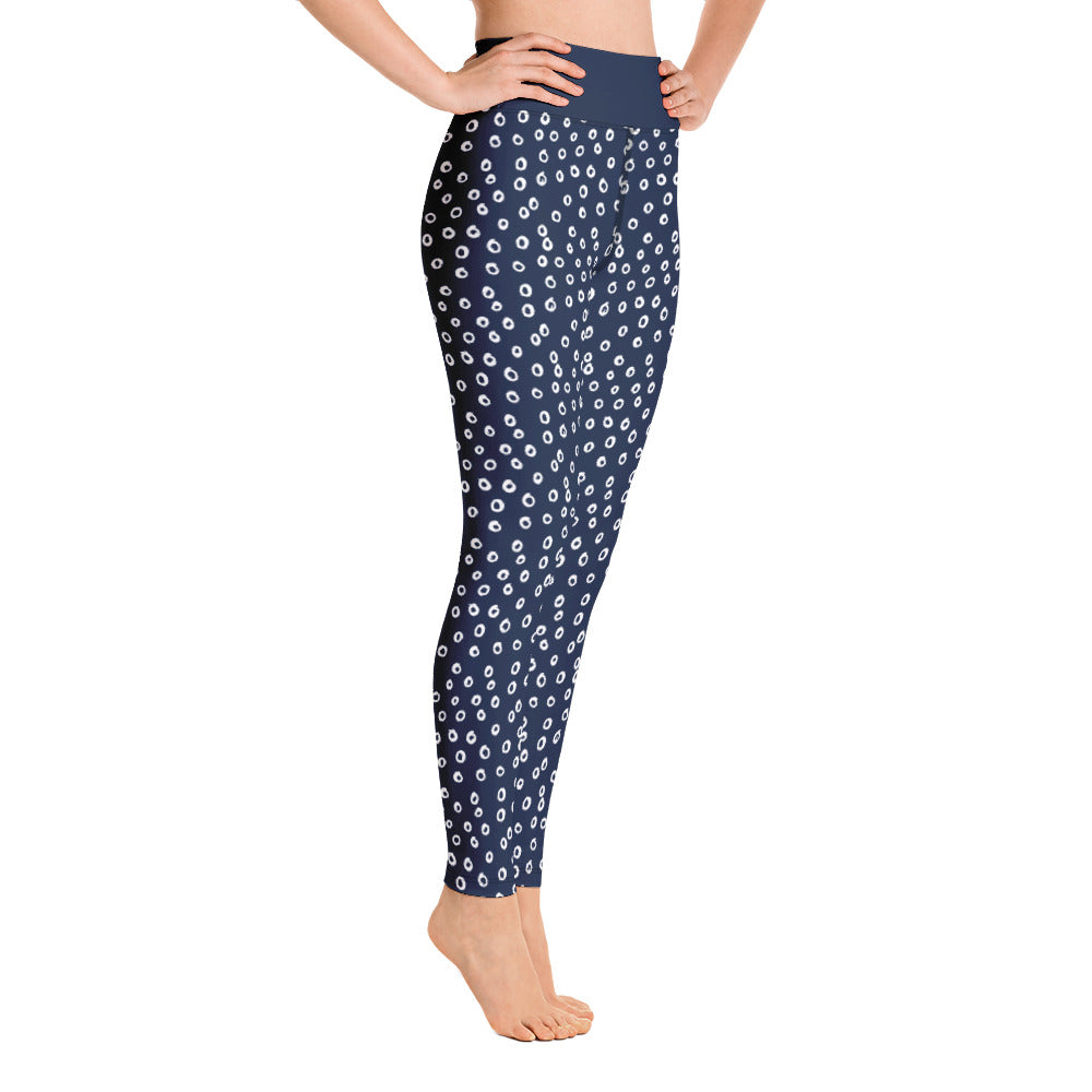 Blue Circles Yoga Leggings
