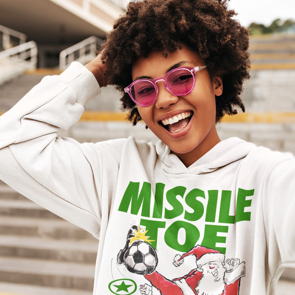 Santa Sports "Misssile Toe" Premium Eco Hoodie