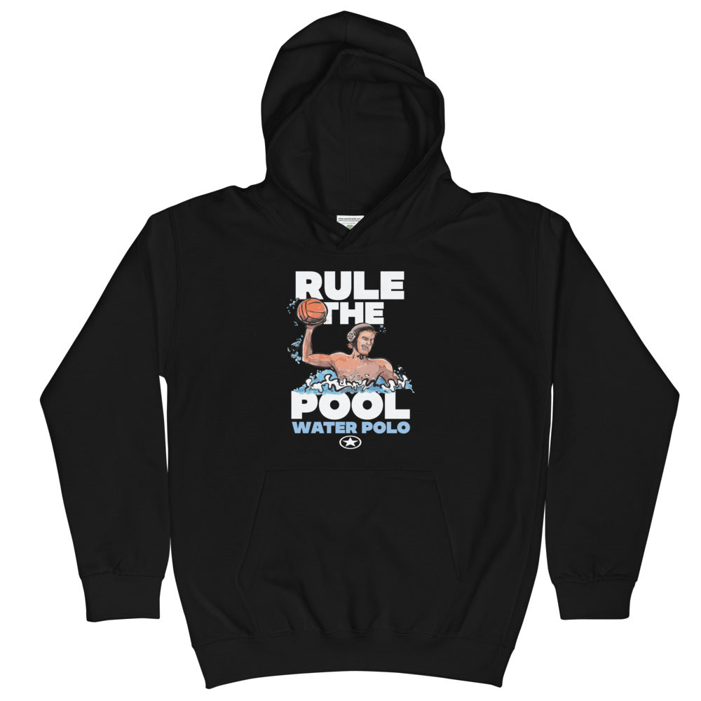 WATER POLO RULE THE POOL Kids Hoodie