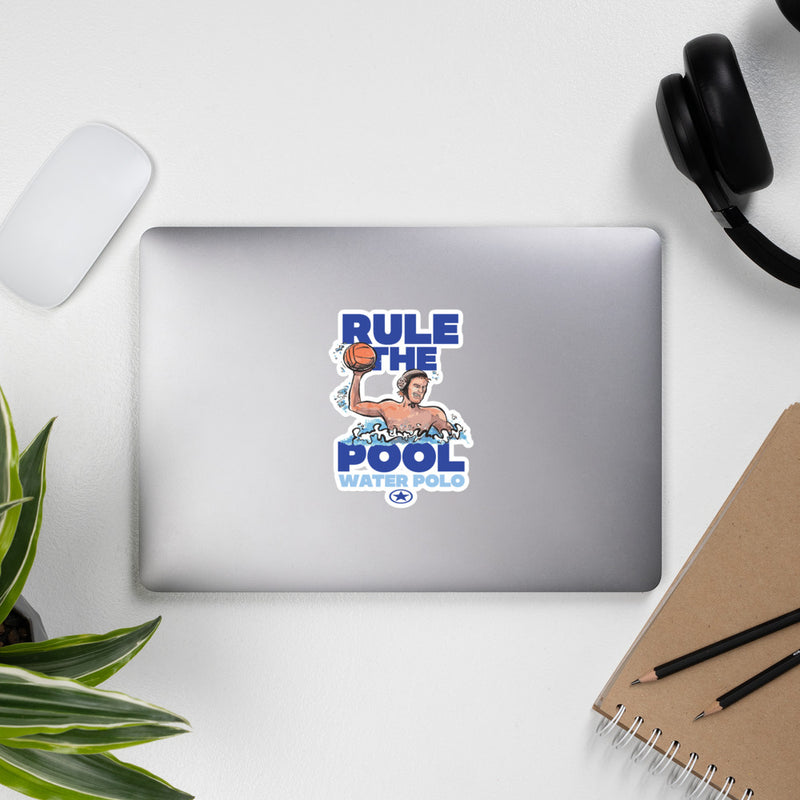WATER POLO RULE THE POOL Bubble-free stickers