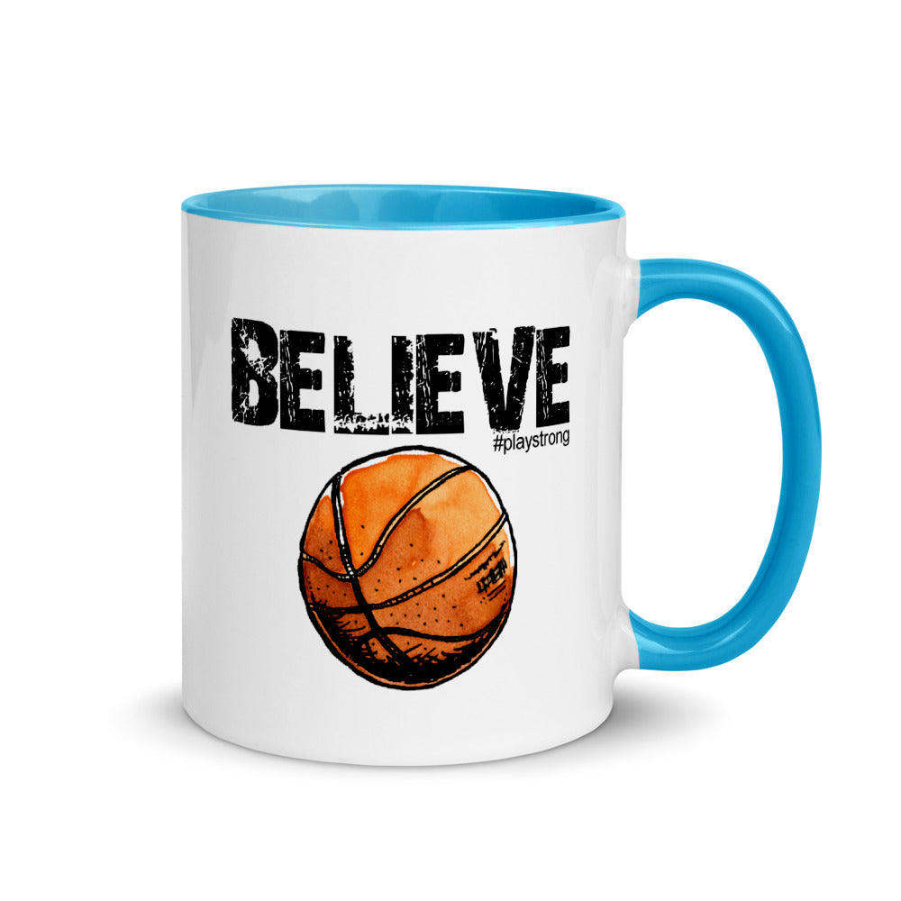 BELIEVE Basketball Mug with Color Inside