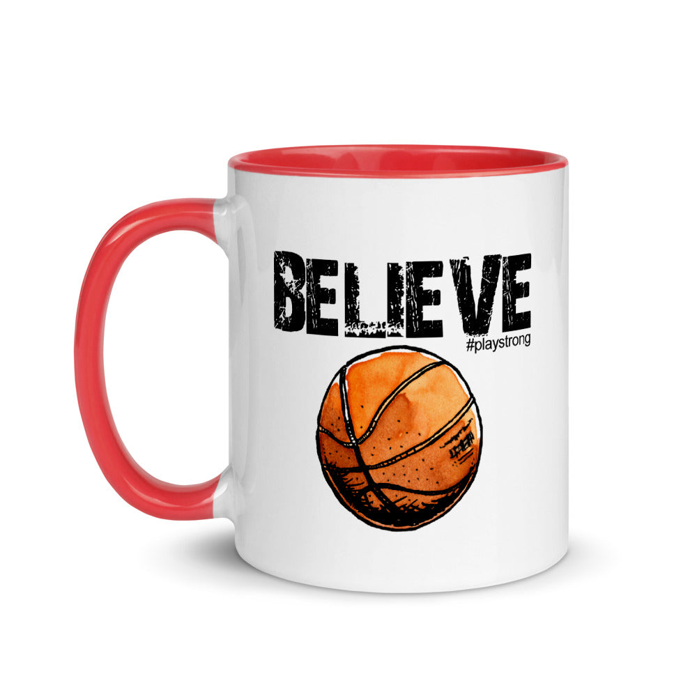 BELIEVE Basketball Mug with Color Inside