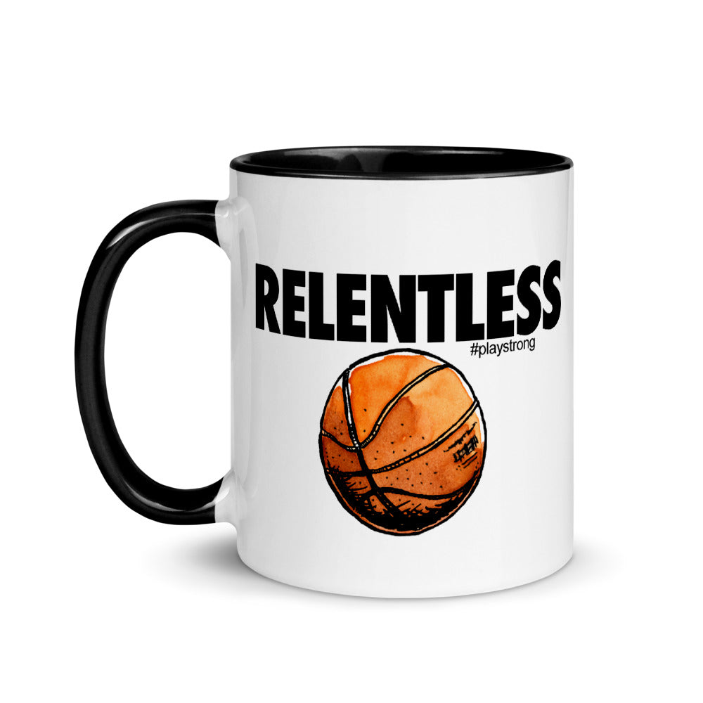 RELENTLESS Basketball Mug with Color Inside
