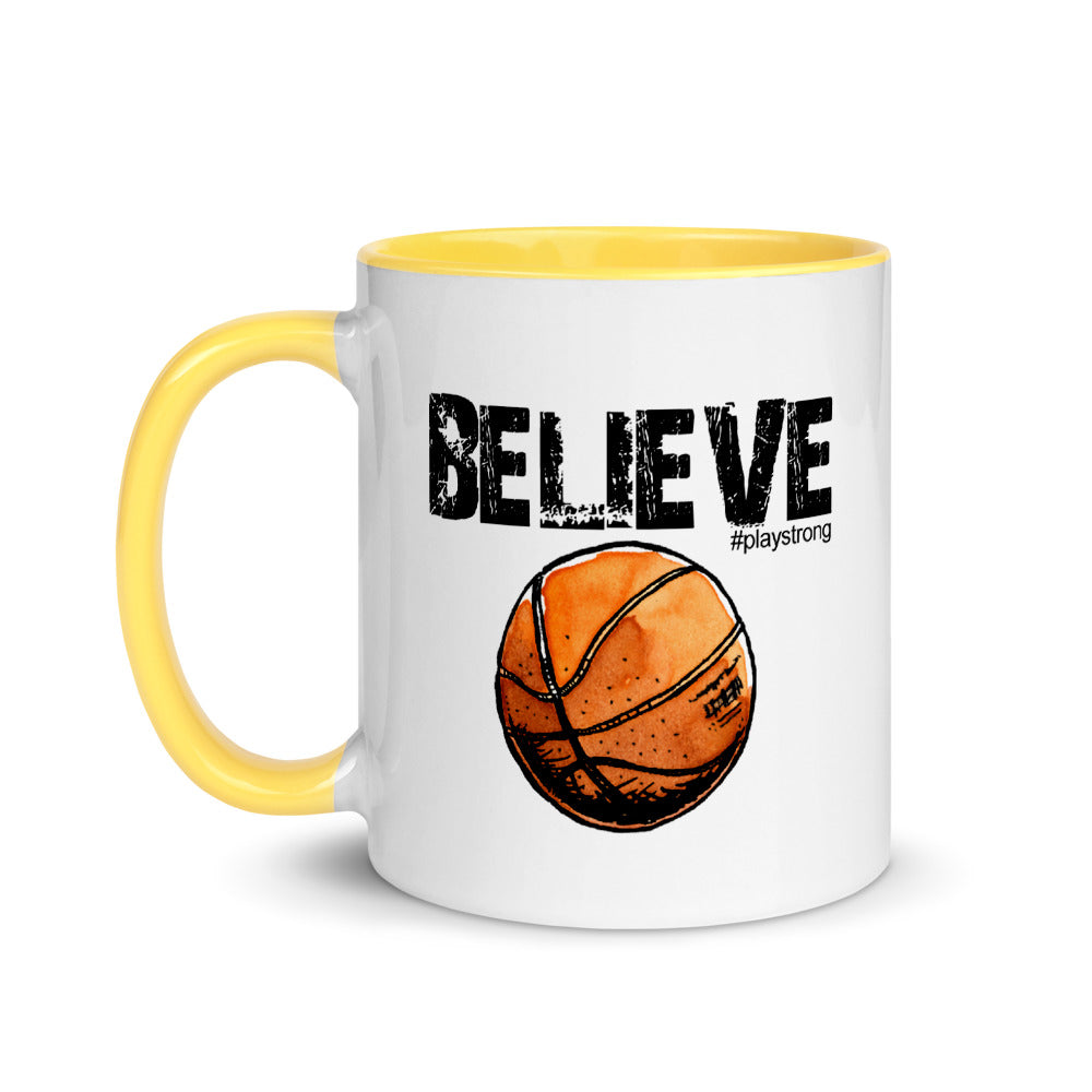 BELIEVE Basketball Mug with Color Inside