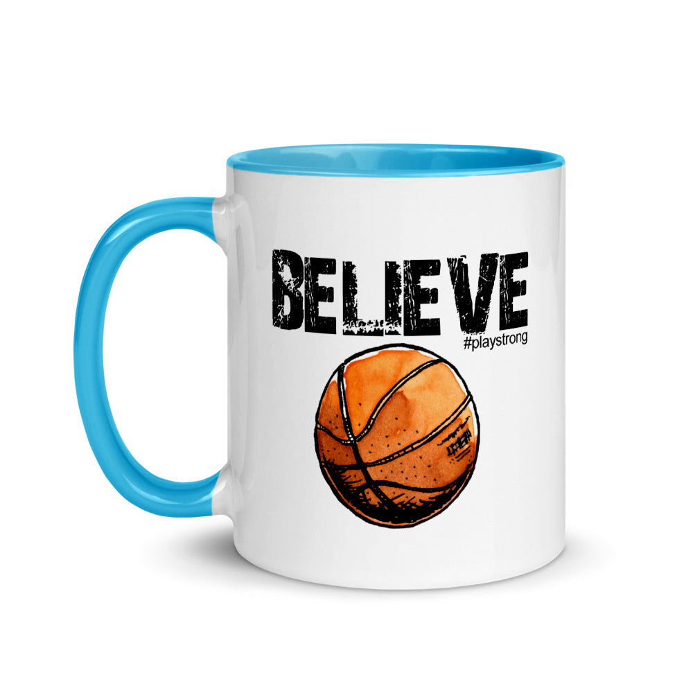 BELIEVE Basketball Mug with Color Inside