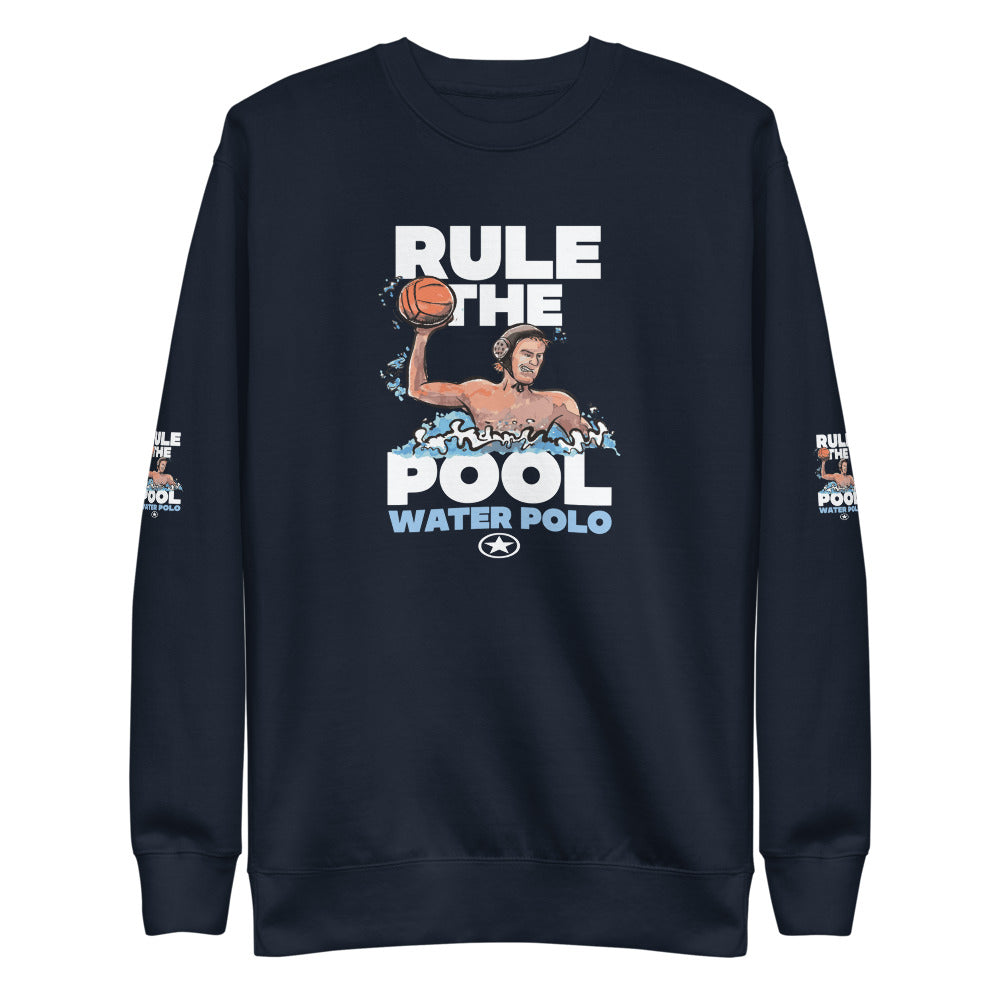 WATER POLO RULE THE POOL Unisex Fleece Pullover