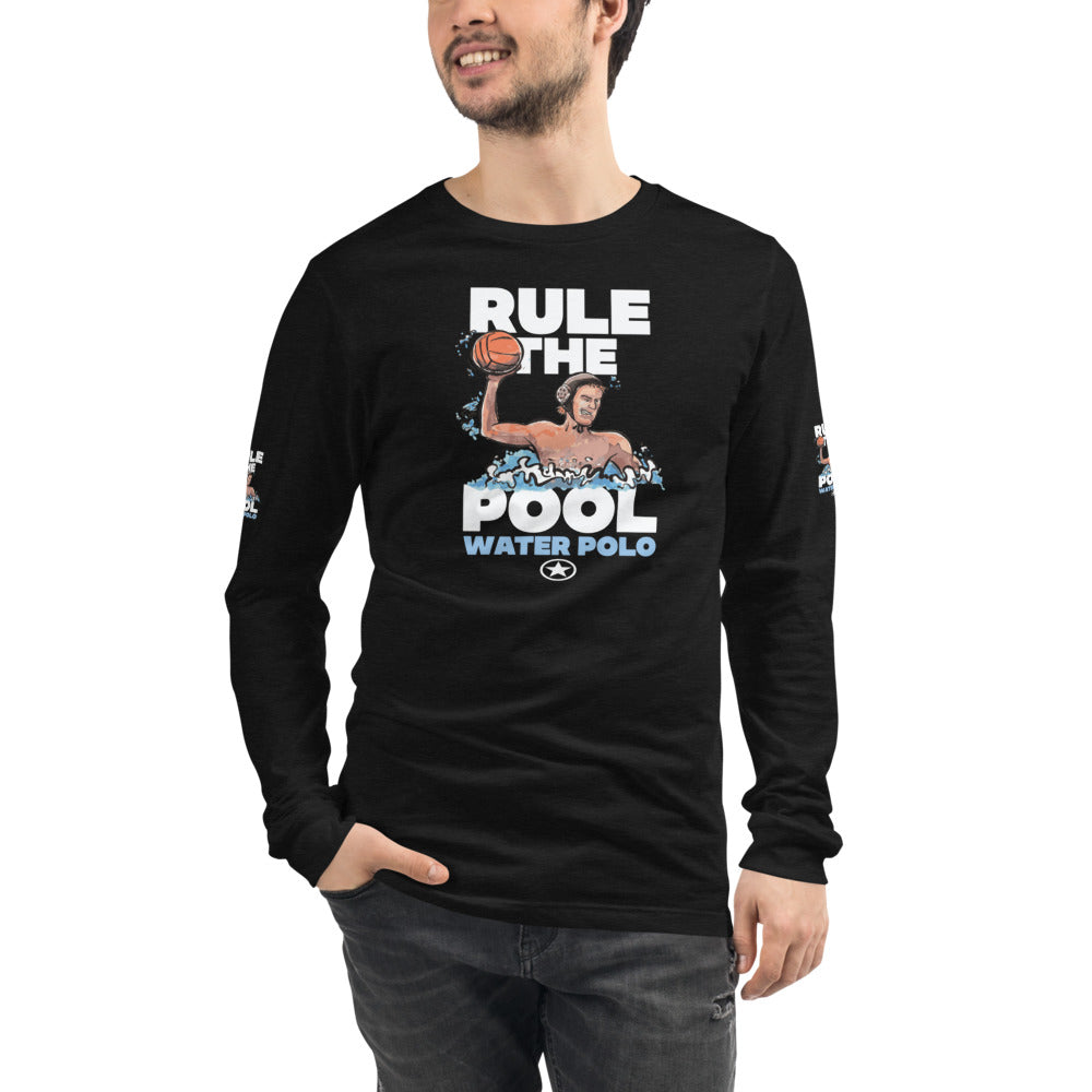 WATER POLO RULE THE POOL Unisex Long Sleeve Tee