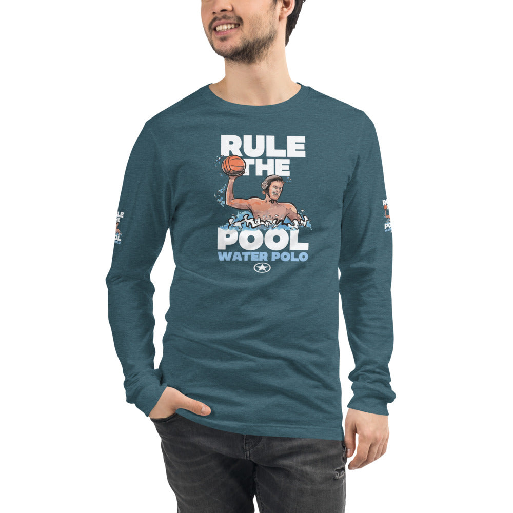 WATER POLO RULE THE POOL Unisex Long Sleeve Tee