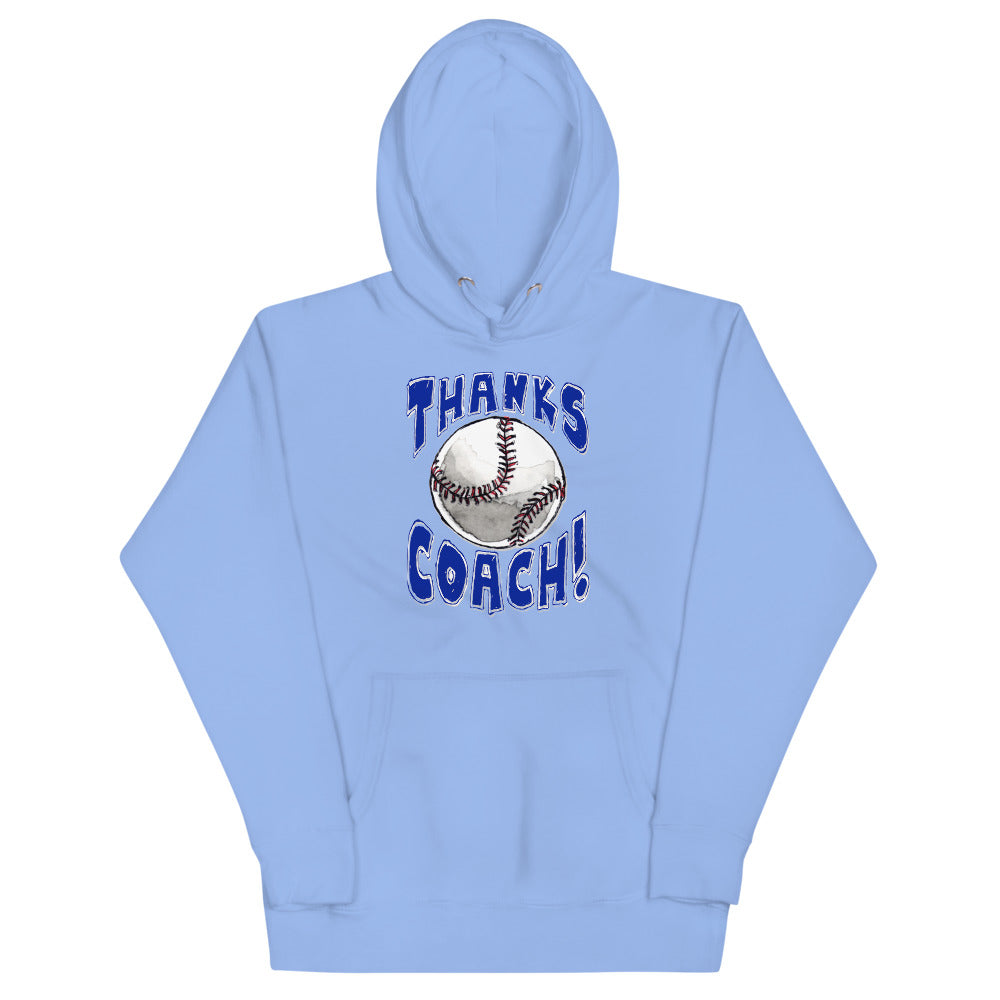 Baseball Thanks Coach! Unisex Hoodie