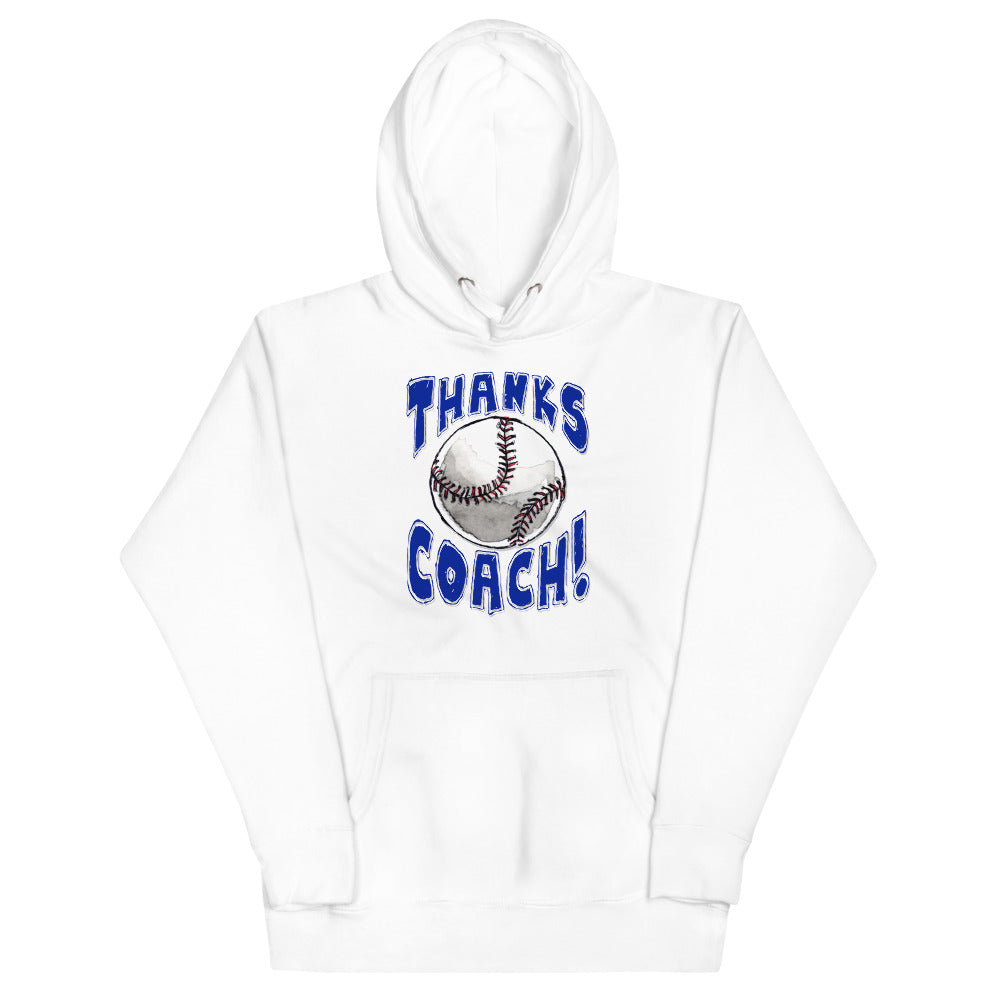 Baseball Thanks Coach! Unisex Hoodie