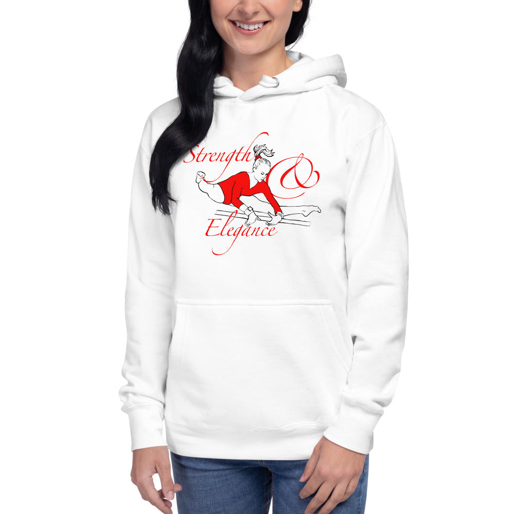 Strength & Elegance Gymnastics Womens Unisex Hoodie