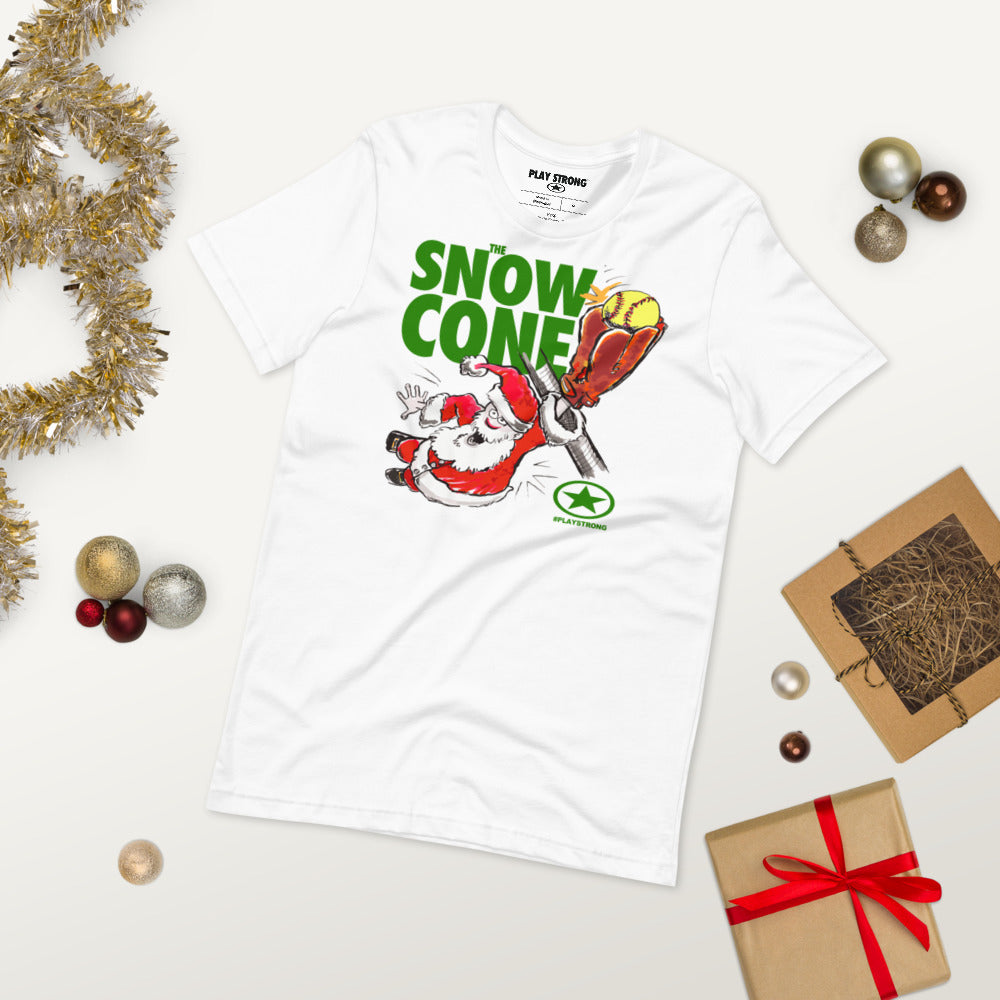 THE SNOW CONE Softball Short-Sleeve Unisex T-Shirt