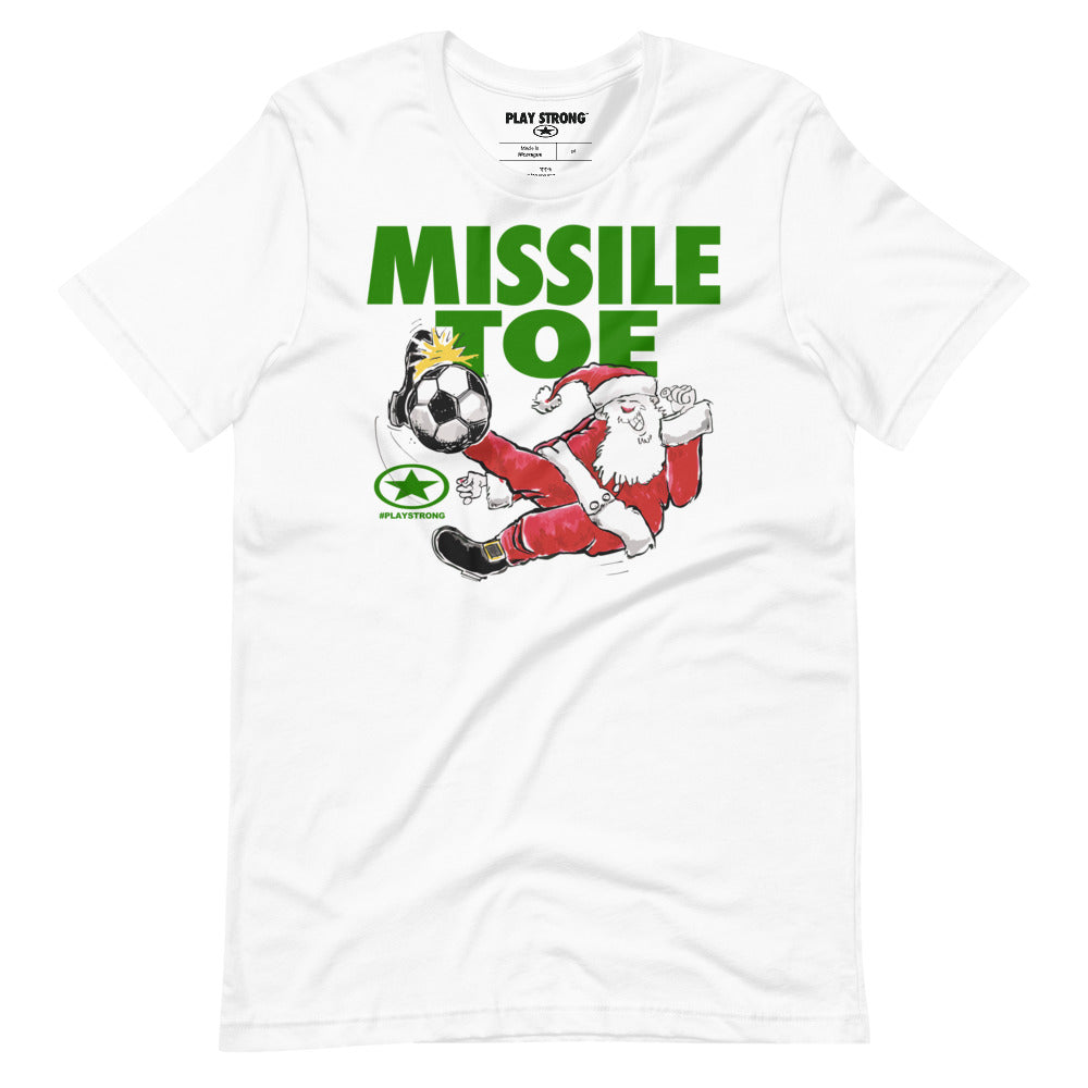 MISSILE TOE SOCCER Santa Sports #playstrong Short-Sleeve Unisex T-Shirt