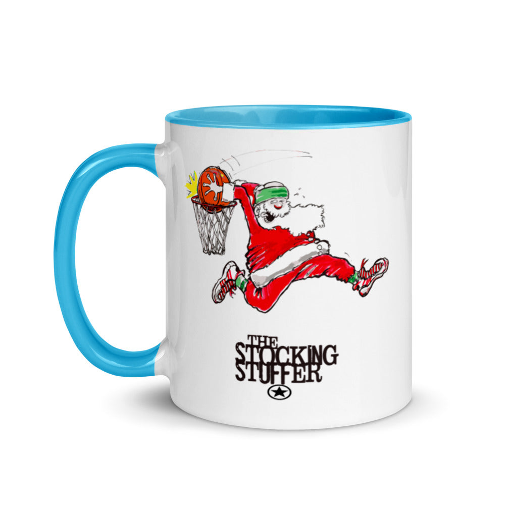 STOCKING STUFFER Santa Mojo Mug with Color Inside