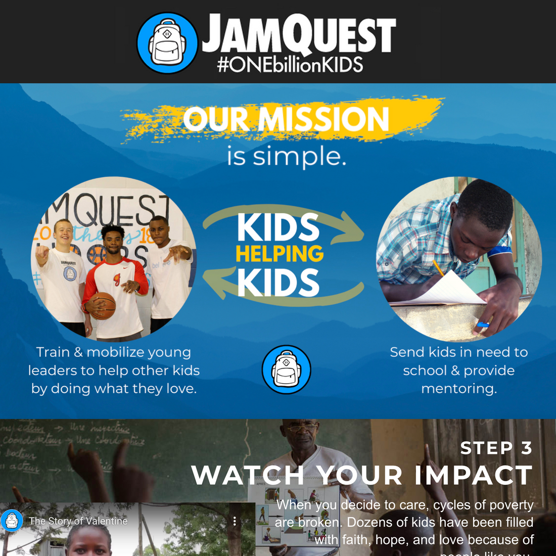 JAMQUEST'S MISSION TO EMPOWER KIDS
