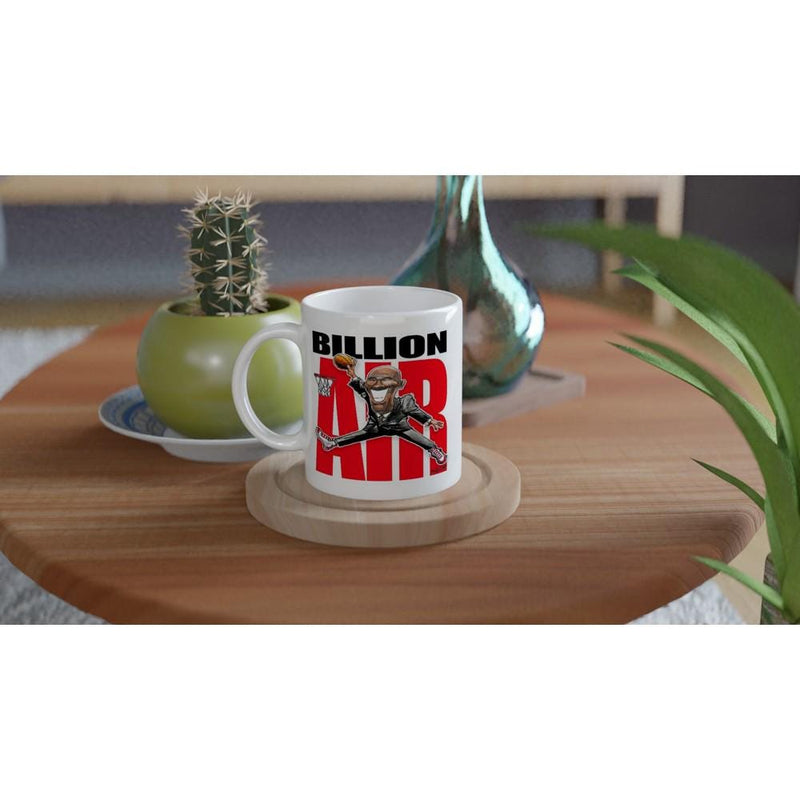 BILLION AIR with Michael Jordan White 11oz Ceramic Mug