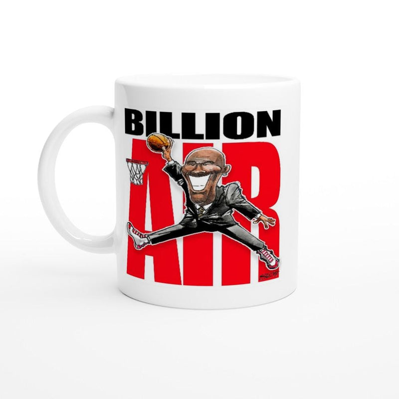 BILLION AIR with Michael Jordan White 11oz Ceramic Mug