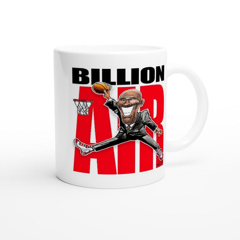 BILLION AIR with Michael Jordan White 11oz Ceramic Mug