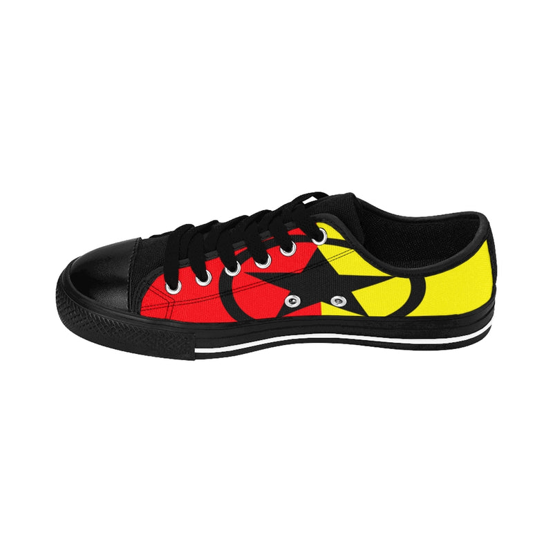 Global Super Star Women's Sneakers Red Black & Yellow