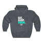 EAT. SLEEP. SWIM. Unisex Heavy Blend™ Hooded Sweatshirt