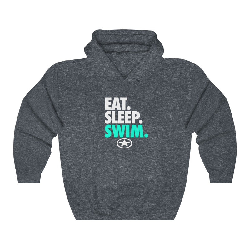 EAT. SLEEP. SWIM. Unisex Heavy Blend™ Hooded Sweatshirt