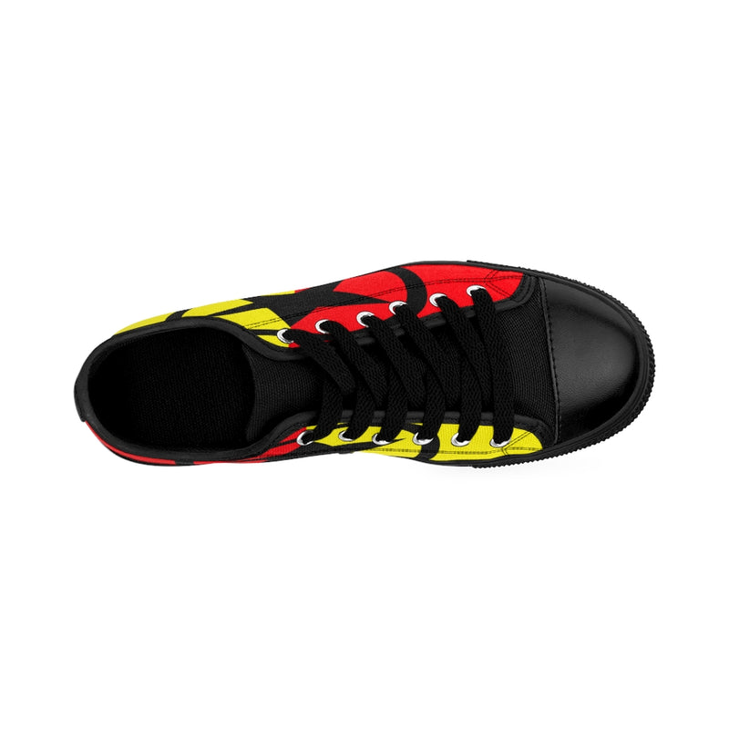 Global Super Star Women's Sneakers Red Black & Yellow