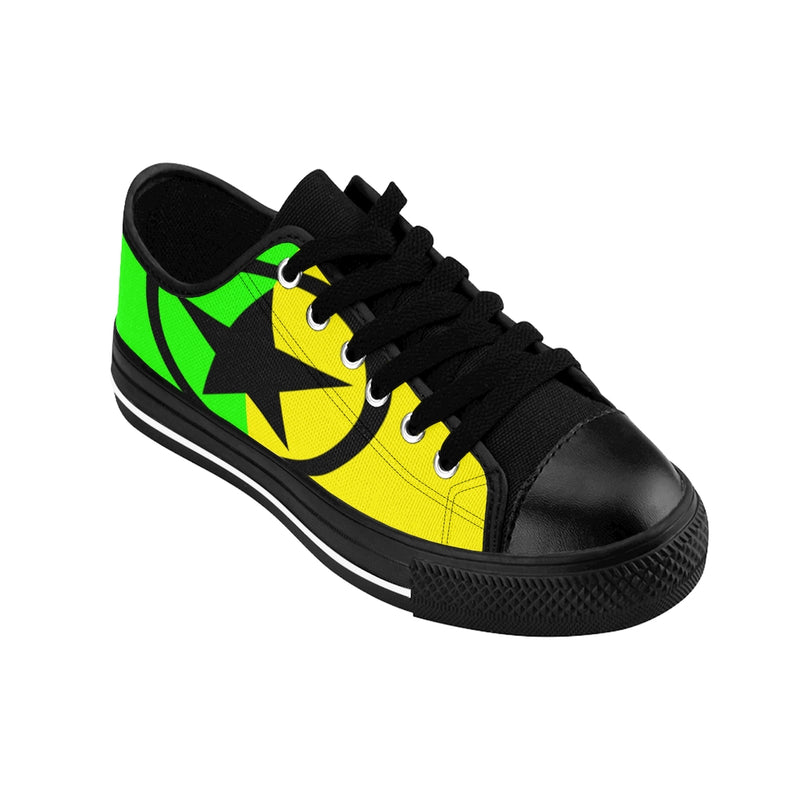 Global Super Star Men's Sneakers Black Yellow & Neon Green