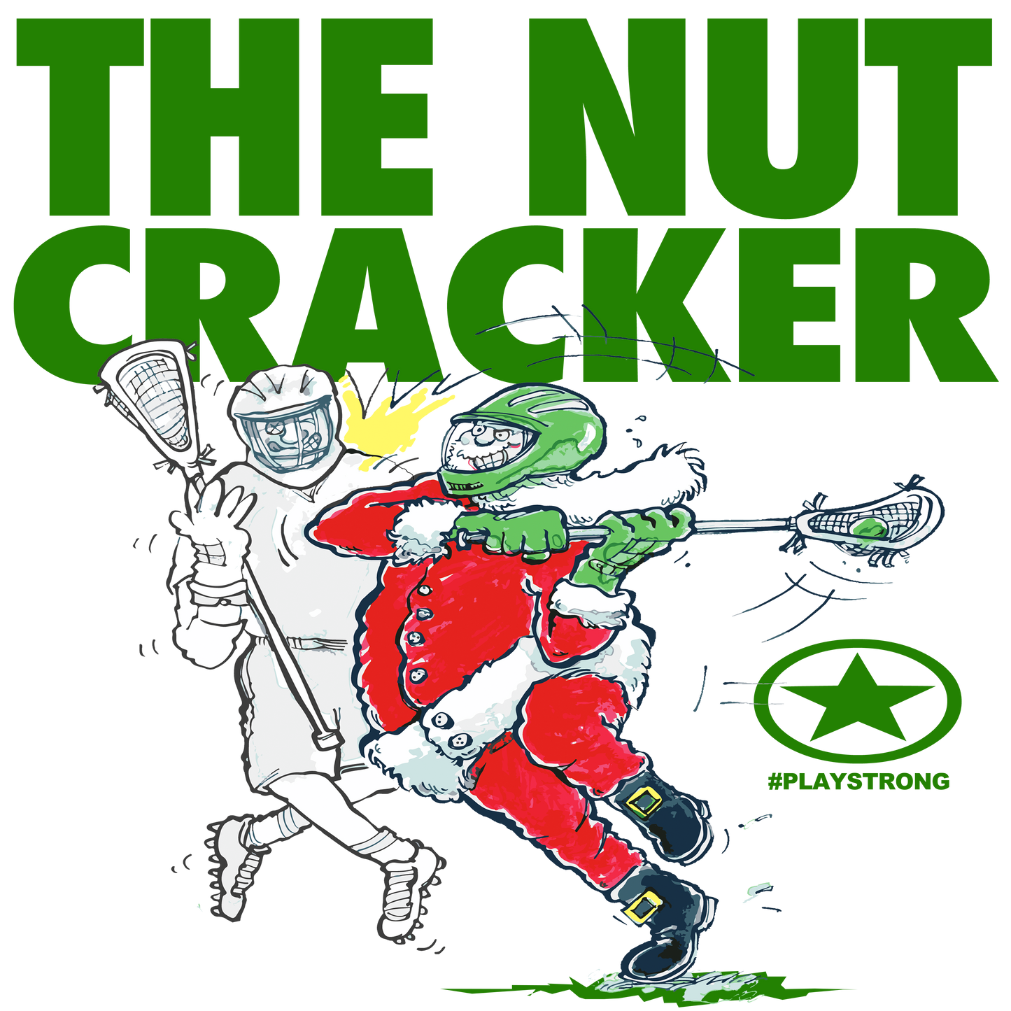 THE NUT CRACKER LACROSSE Santa Sports Mug with Color Inside