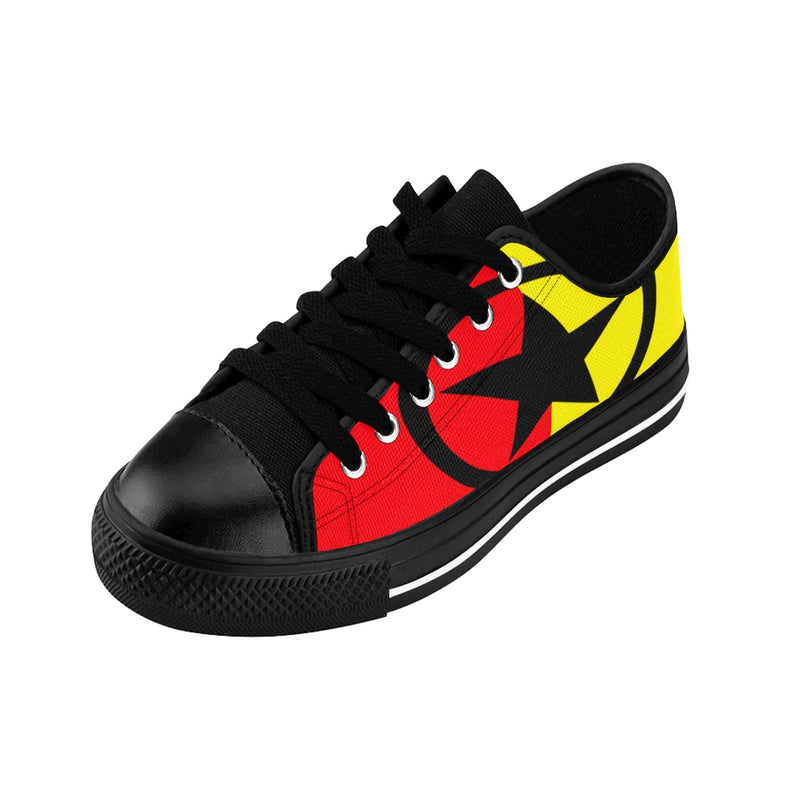 Global Super Star Women's Sneakers Red Black & Yellow