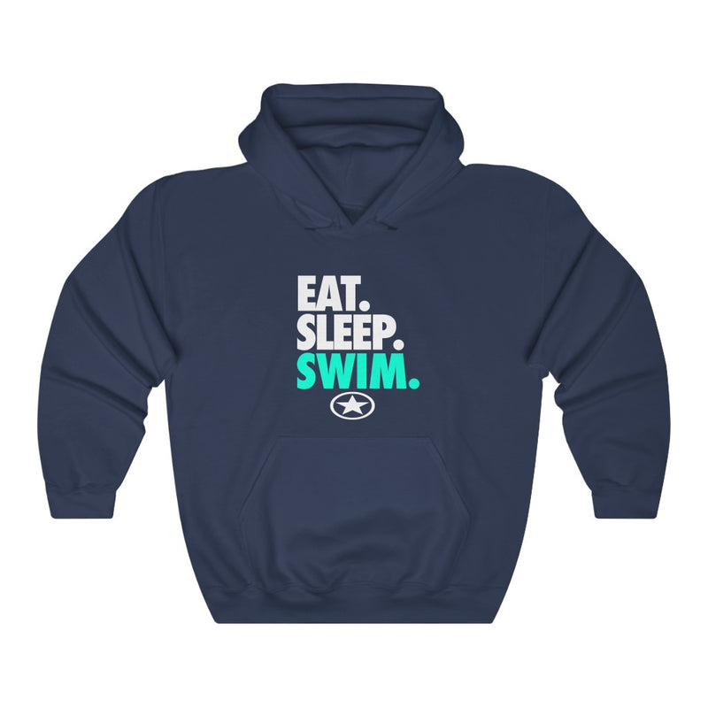 EAT. SLEEP. SWIM. Unisex Heavy Blend™ Hooded Sweatshirt