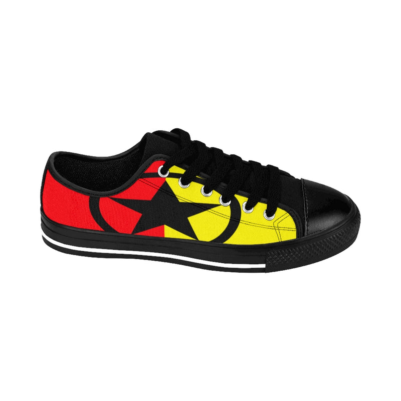 Global Super Star Women's Sneakers Red Black & Yellow