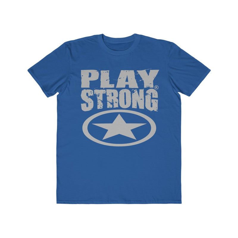 Play Strong Super Star Classic Gray Logo Men's Lightweight Fashion Tee