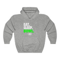 EAT. SLEEP. BOWL. Unisex Heavy Blend™ Hooded Sweatshirt