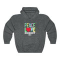 PEACE LOVE CRICKET Unisex Heavy Blend™ Hooded Sweatshirt