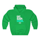 EAT. SLEEP. SWIM. Unisex Heavy Blend™ Hooded Sweatshirt