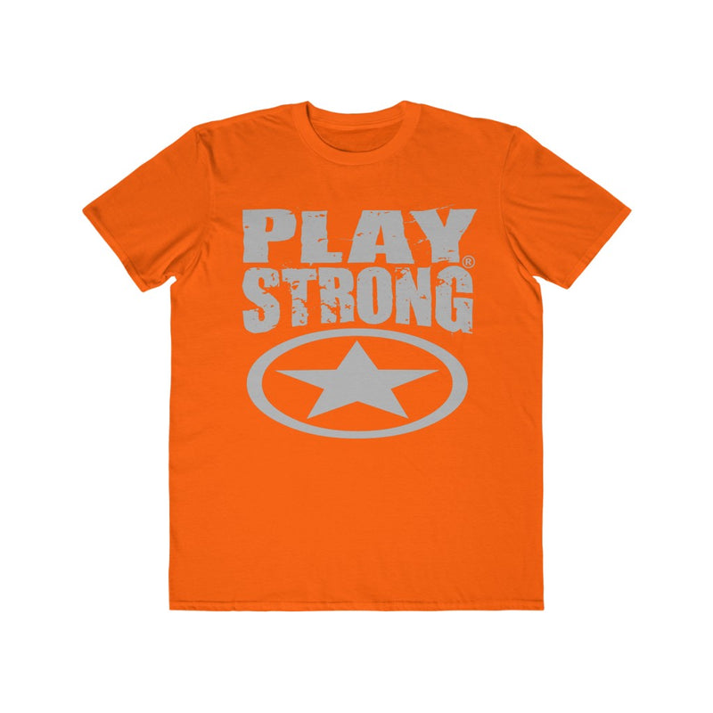 Play Strong Super Star Classic Gray Logo Men's Lightweight Fashion Tee