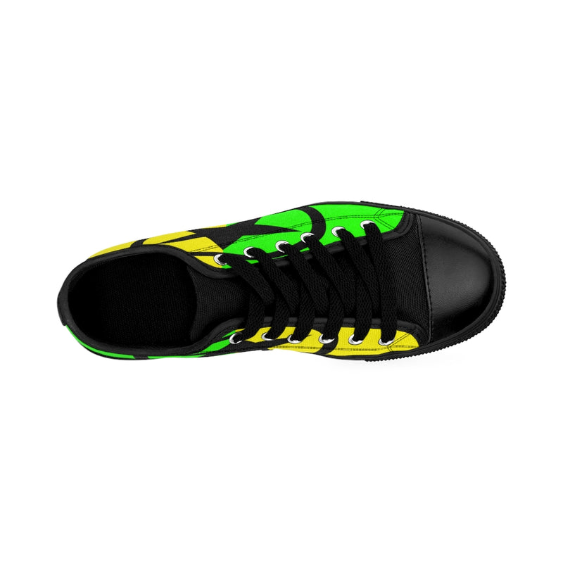 Global Super Star Men's Sneakers Black Yellow & Neon Green