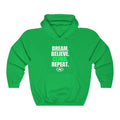 Dream. Believe. Climb. Repeat. Unisex Heavy Blend™ Hooded Sweatshirt