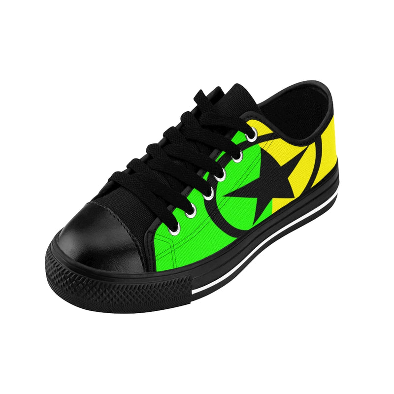 Global Super Star Men's Sneakers Black Yellow & Neon Green