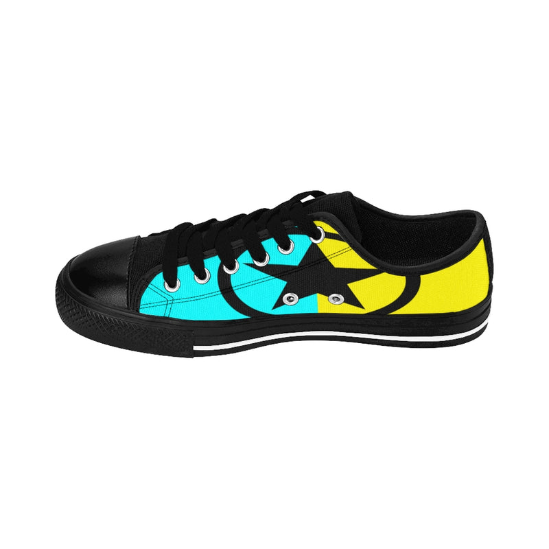 Global Super Star Men's Sneakers Aqua & Yellow