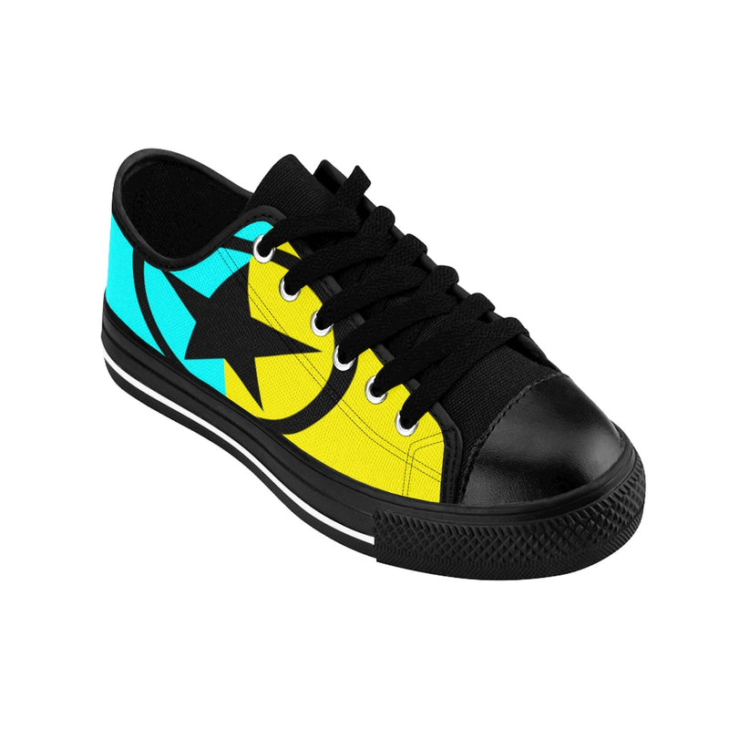 Global Super Star Men's Sneakers Aqua & Yellow