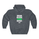 Dream. Believe. Climb. Repeat. Unisex Heavy Blend™ Hooded Sweatshirt
