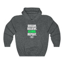 Dream. Believe. Climb. Repeat. Unisex Heavy Blend™ Hooded Sweatshirt